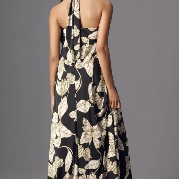 Sold Out Rare Anthropologie Hutch Pavy Tie Halter Wide-Leg Jumpsuit Size 14 NWT - Picture 6 of 9